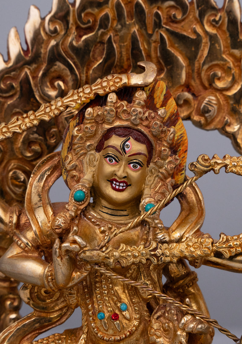 Fully Gold Plated Kurukulla Statue
