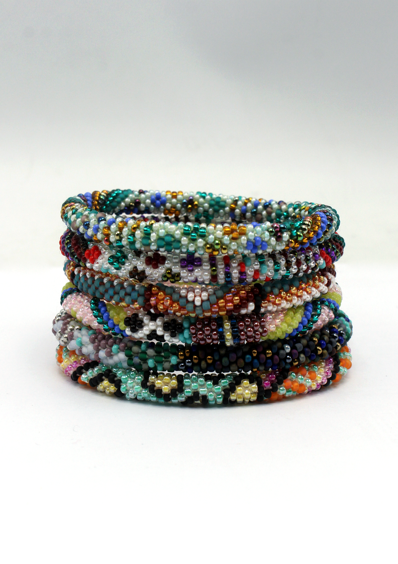 Roll on Beads Bracelet Native Amercian Design