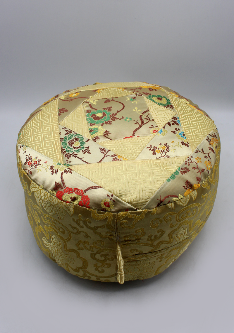 Stuffed Zafu Brocade Meditation Cushion
