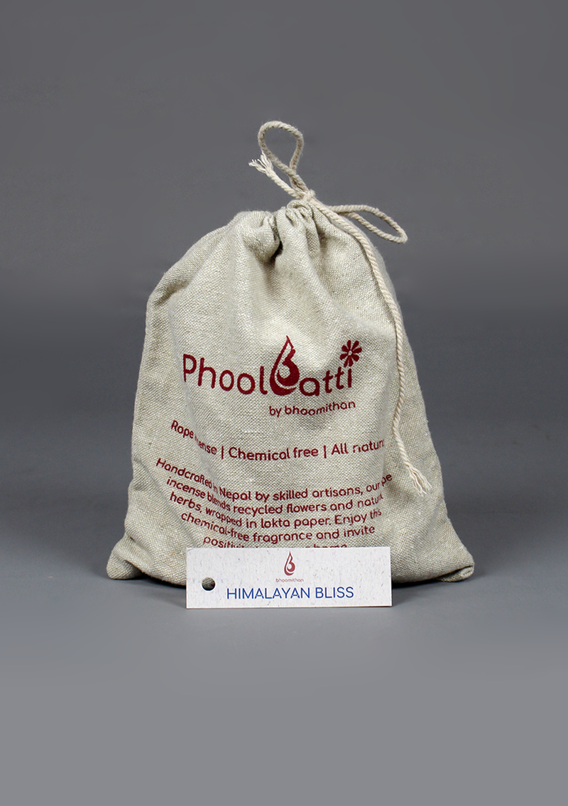 Phoolbatti Rope Incense with Spiral Clay Incense Burner