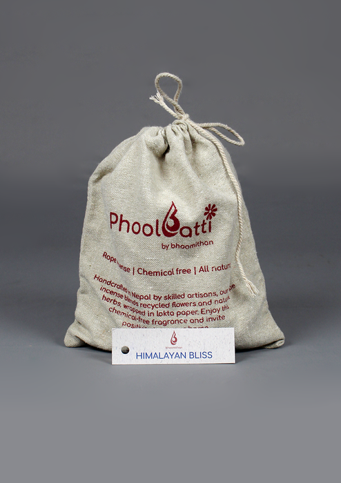 Phoolbatti Rope Incense with Spiral Clay Incense Burner