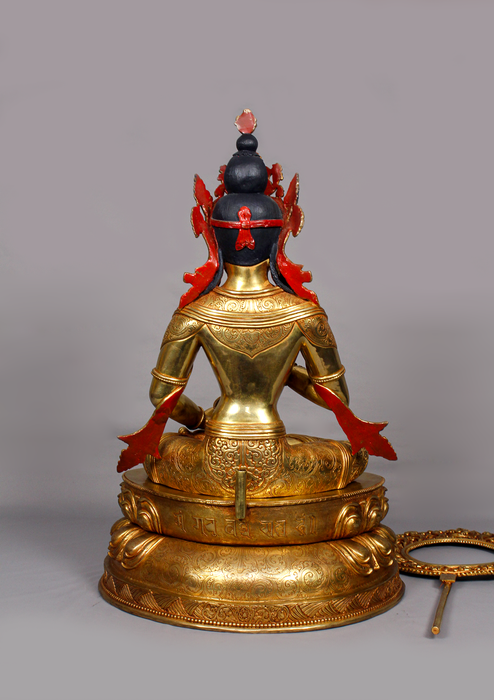 Fully Gold Plated Vajrasattva Statue 1.7 feet high