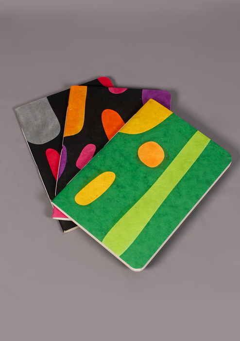 Geometric Circles Design Lokta Paper Journal