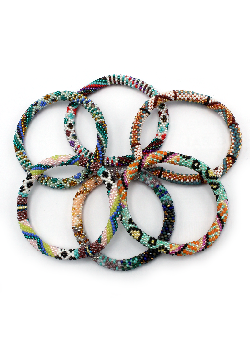 Roll on Beads Bracelet Native Amercian Design