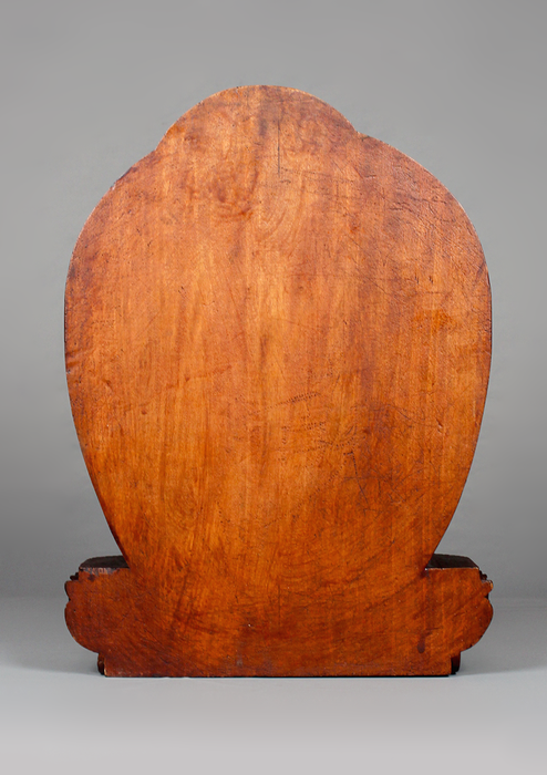 Manjushree Fine Carving Wooden Statue 12"H