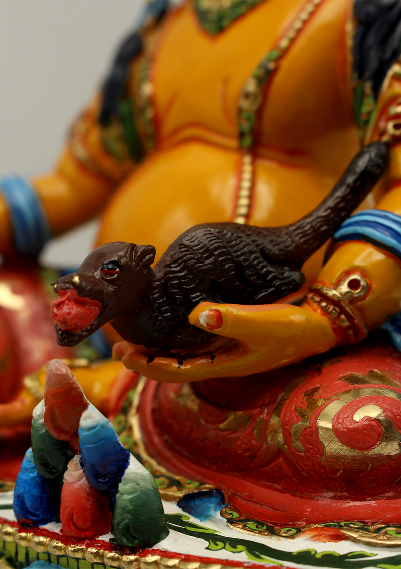 Masterarts  Gilted Handpainted Jambala Statue 8.5"H