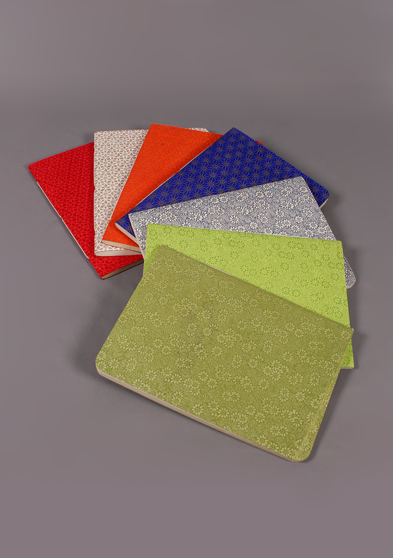 Calico Flower Design Printed Lokta Paper Journal