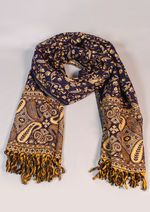 Handloomed Mayur Pattern Woolen Shawl