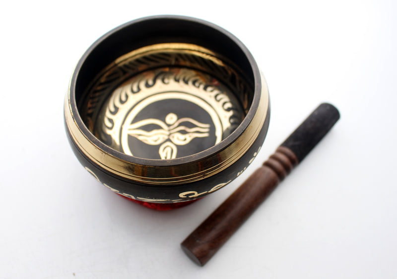 Buddha's Wisdom Eyes Painted Singing Bowl 4"