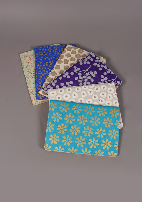 Flowers Printed Lokta Paper Journal