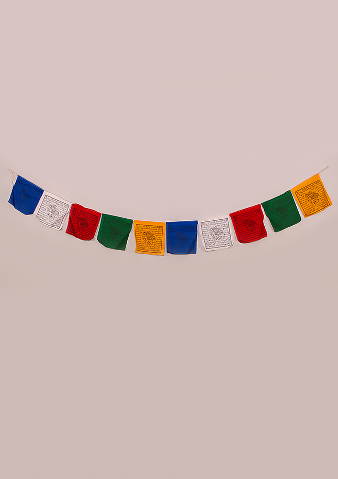 100% Cotton Windhorse Prayer Flags Large