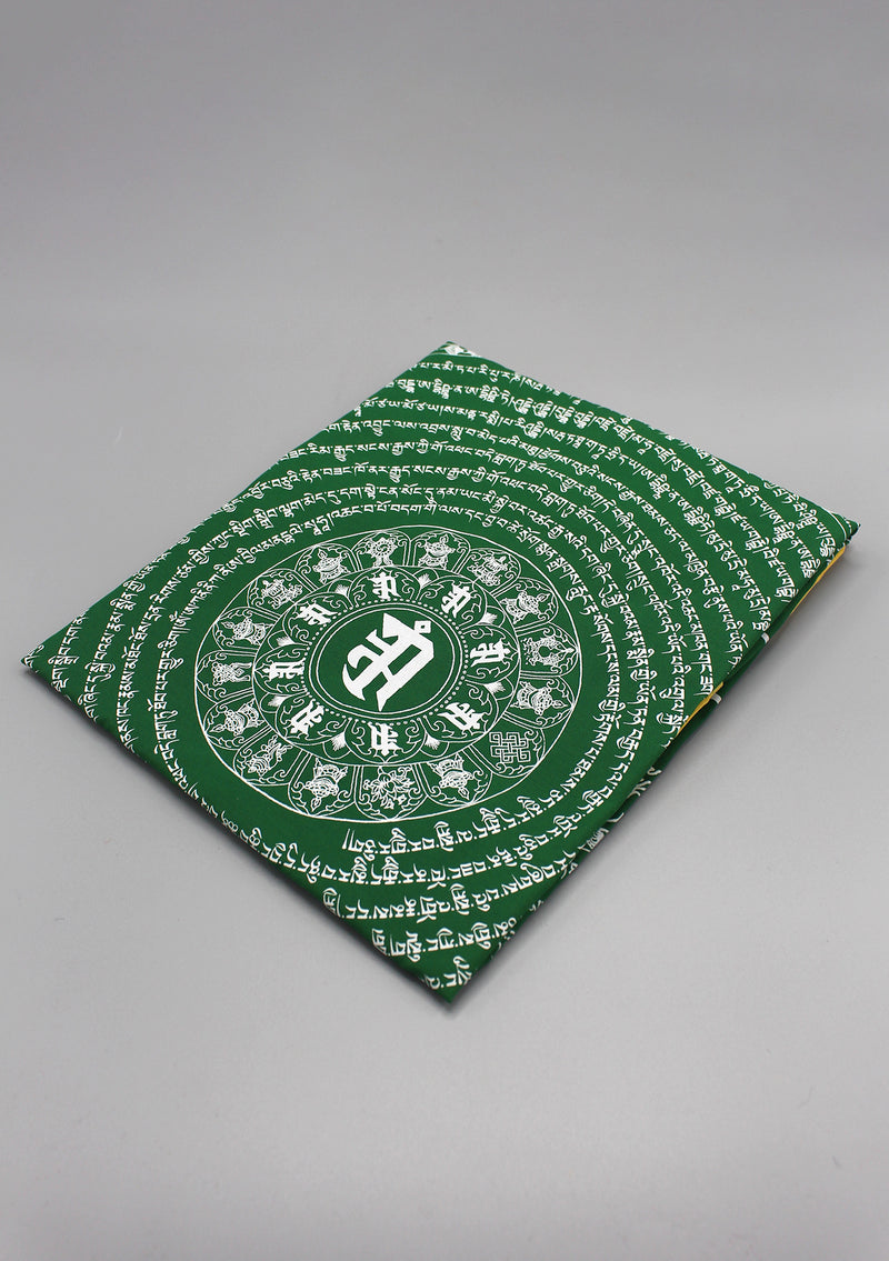 Green Color Namgyalma Powerful Mantra Printed Prayer Flags