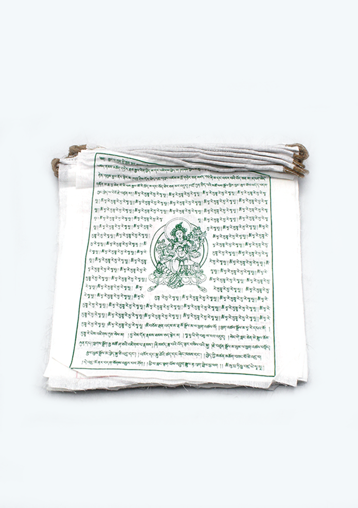 Biodegradable Pure Cotton Tibetan Prayer Flags- 8 Meter Long