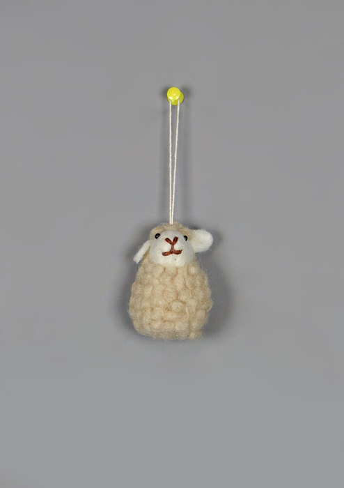 Felt Woolen Sheep Hanging  Fair Trade Nepal