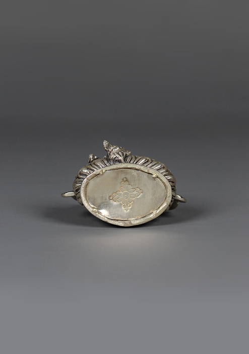 Sterling Silver 925 Green Tara Statue 9 cm H