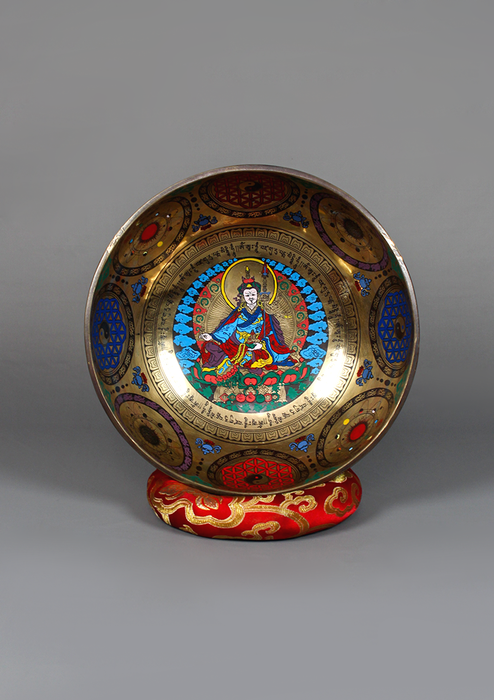 Guru Rinpoche  Thangka Arts Painting Singing Bowl 9"