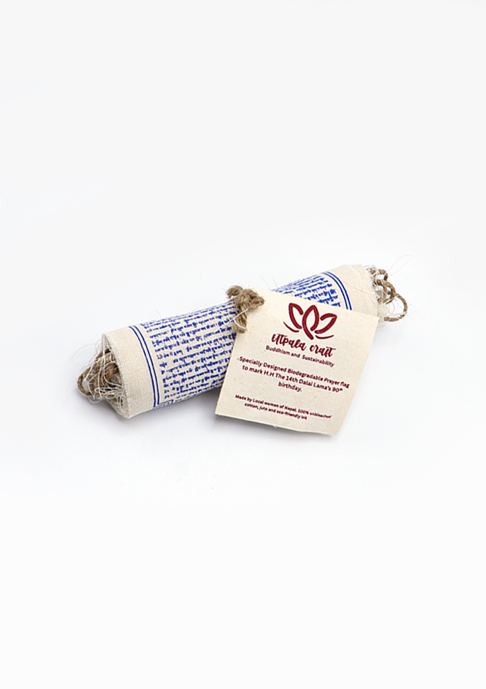 Specially Designed Biodegradable Prayer Flag to mark H.H The 14th Dalai Lama's birthday