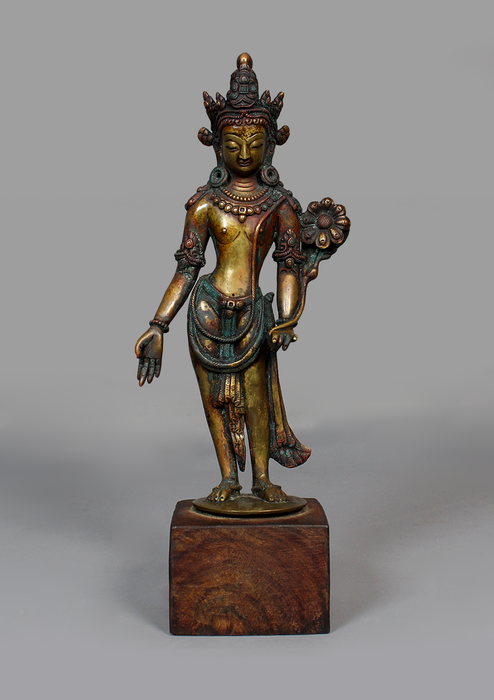 Antique Bronze  Lokeshvara Statue 11.25" H