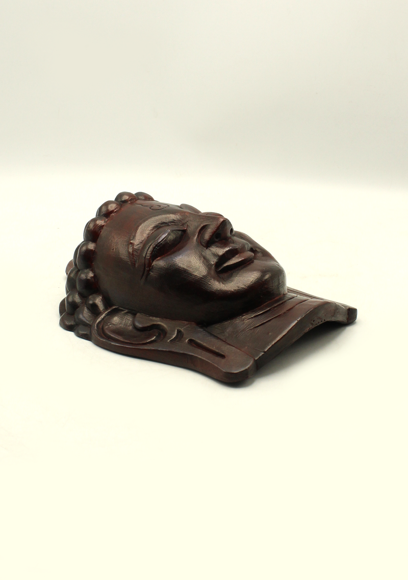 Handcarved Wooden Mask Buddha Face
