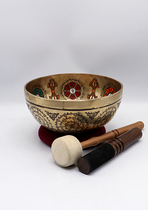 Chenrezig  HandPainted  Tibetan Singing Bowl