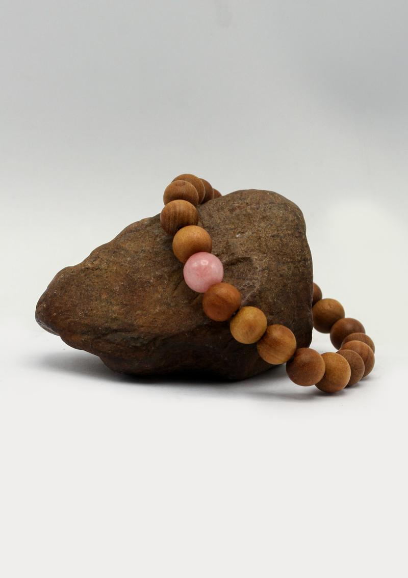 Seven Chakra Sandalwood Mala Bracelet