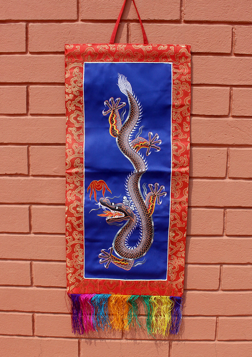 Dragon Embroidery Wall Hanging Banner