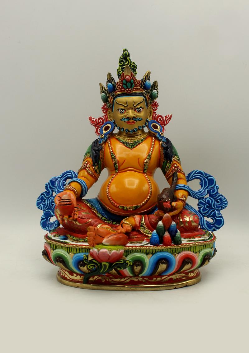 Masterarts  Gilted Handpainted Jambala Statue 8.5"H