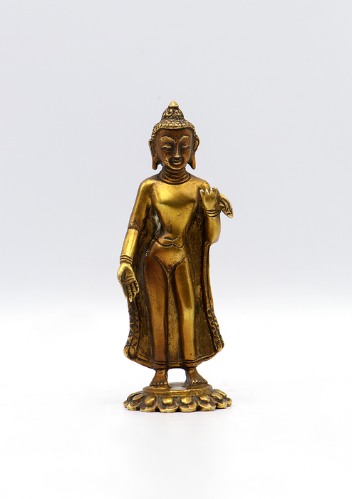 Antique Finishing Buddha Dipankar Statue 5"H