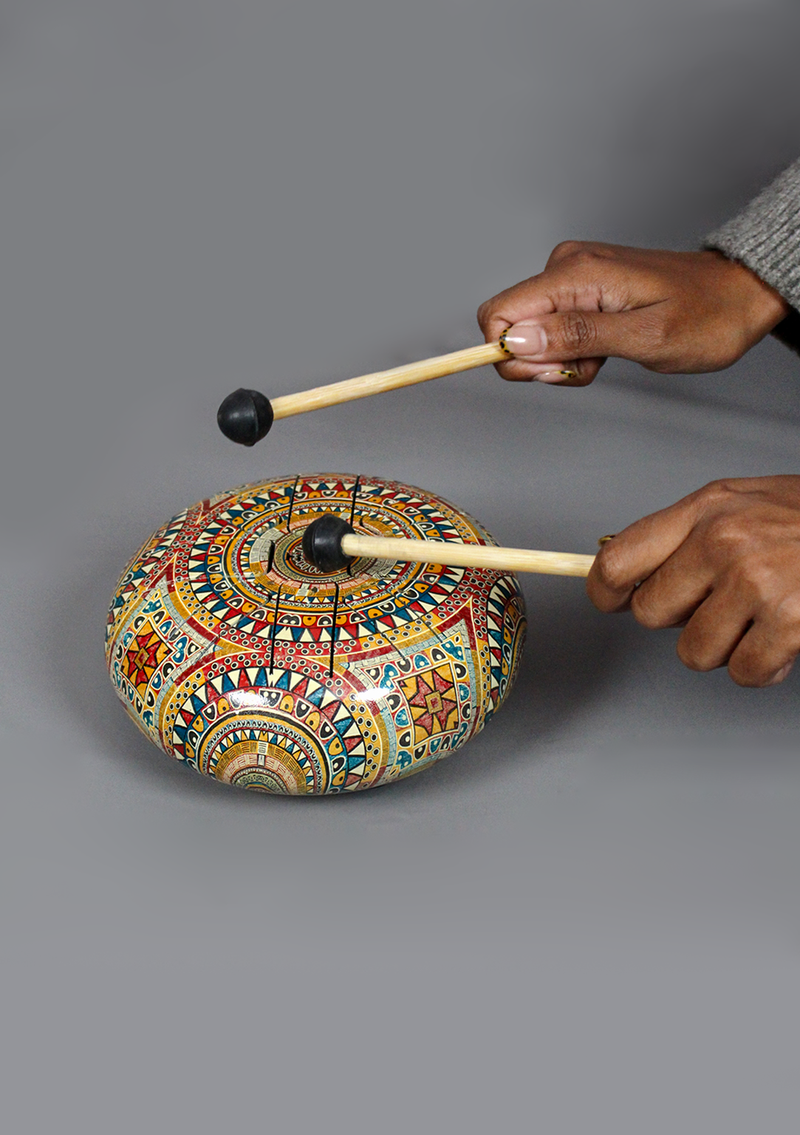 Mandala Pattern Tongue Drum - Small