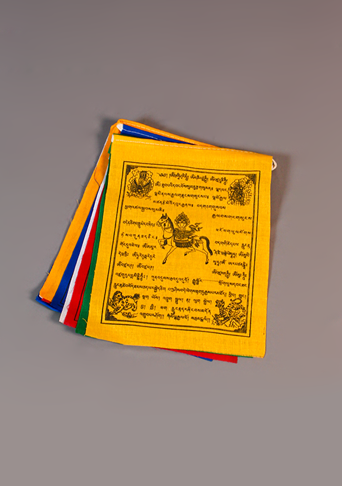 100% Cotton Windhorse Prayer Flags Medium