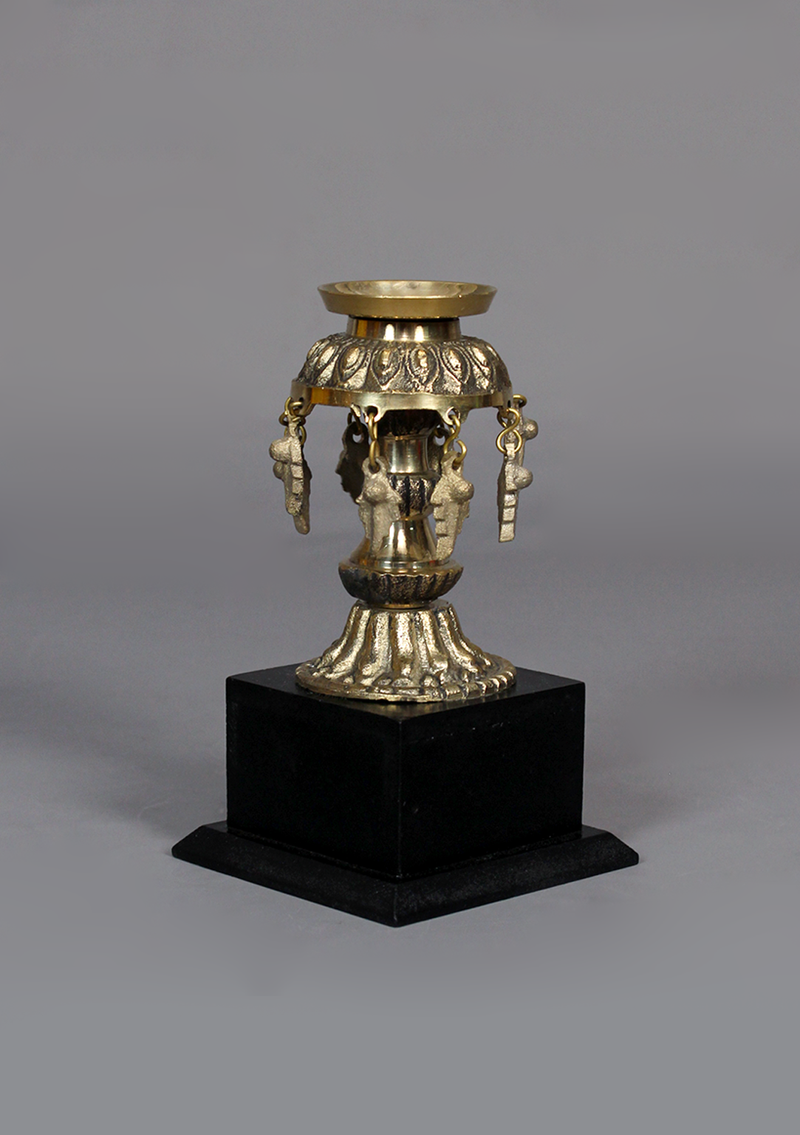 Small Nepali Ritual Panas ( Brass Oil Lamp)