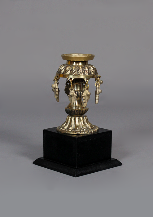 Small Nepali Ritual Panas ( Brass Oil Lamp)