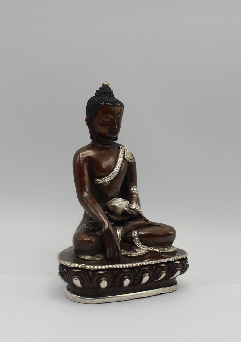 Copper Shakyamuni Buddha Statue 5" H