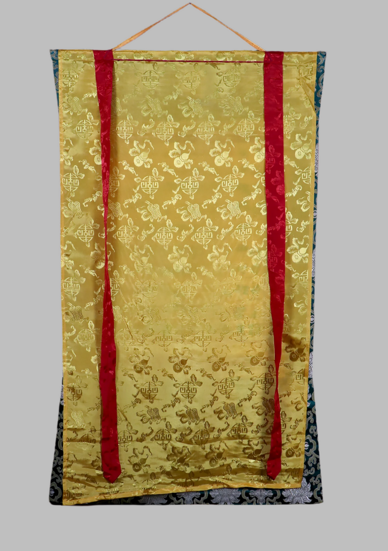 Medicine Plant Brocade Thangka Painting