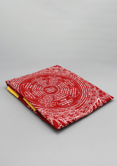 Elephant Mandala Red Printed Tibetan Prayer Flags