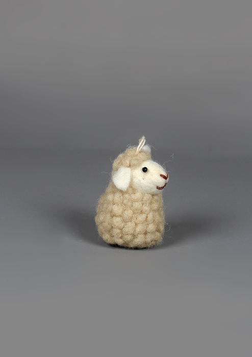 Felt Woolen Sheep Hanging  Fair Trade Nepal