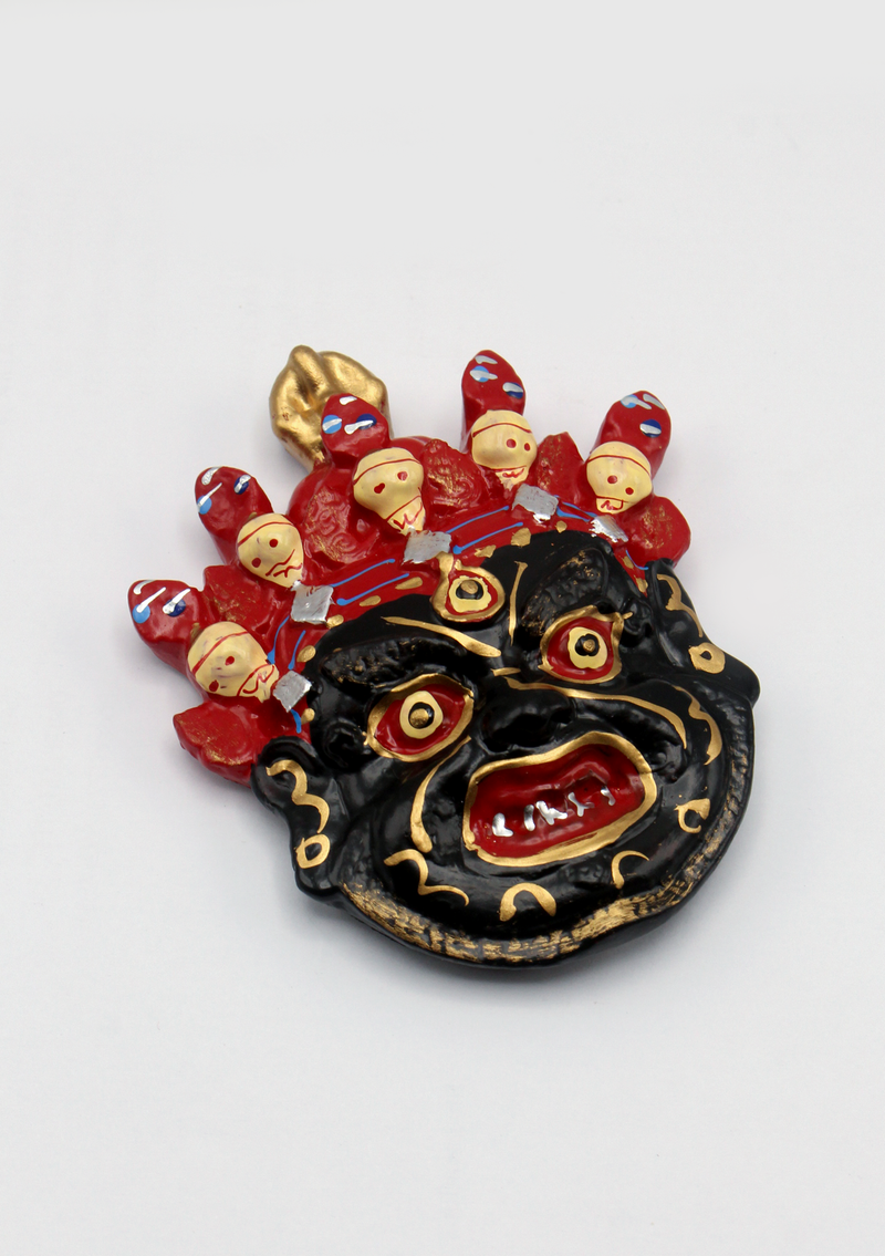 Hand-Painted Mahakala Fridge Magnet