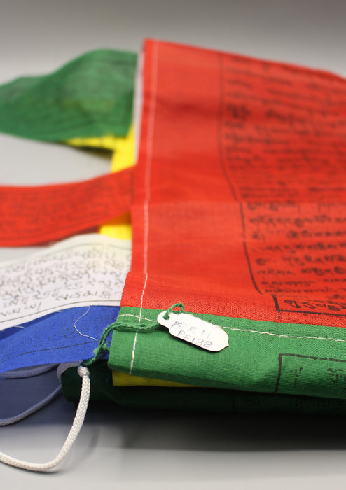 Vertical Windhorse and Tibetan Deities Prayer Flags