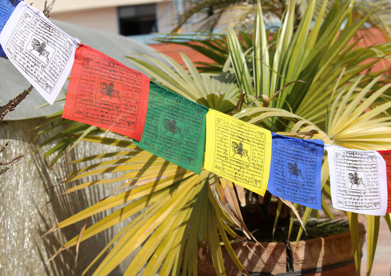 Poly-Cotton Windhorse Prayer Flags, Tibet Flags, Single Roll