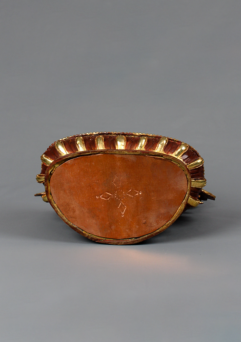 White Tara  Partly Gold Plated Statue 9"H