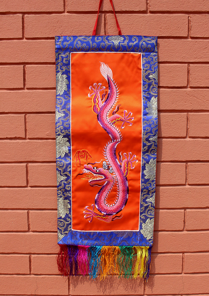Dragon Embroidery Wall Hanging Banner
