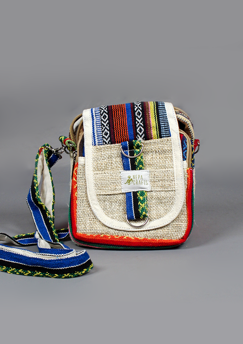 Hemp Travel Passport Cross body Bag