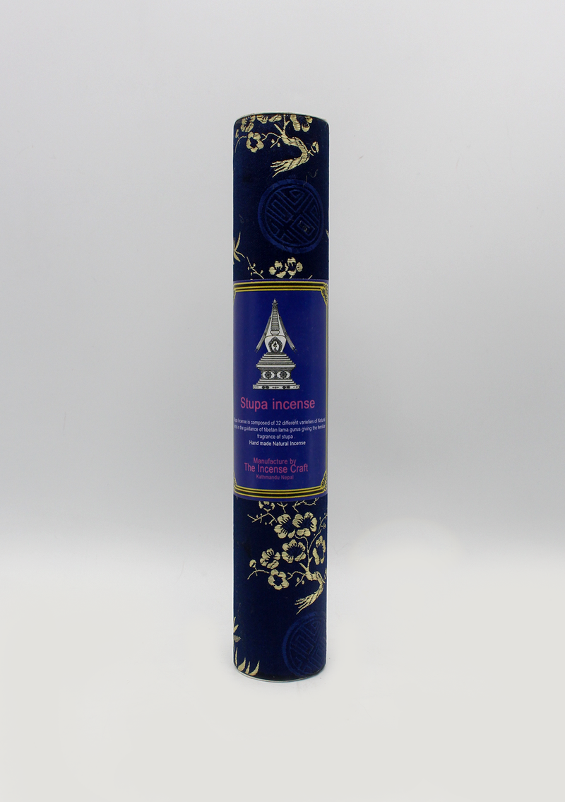 Stupa Tibetan Brocade Tube Incense