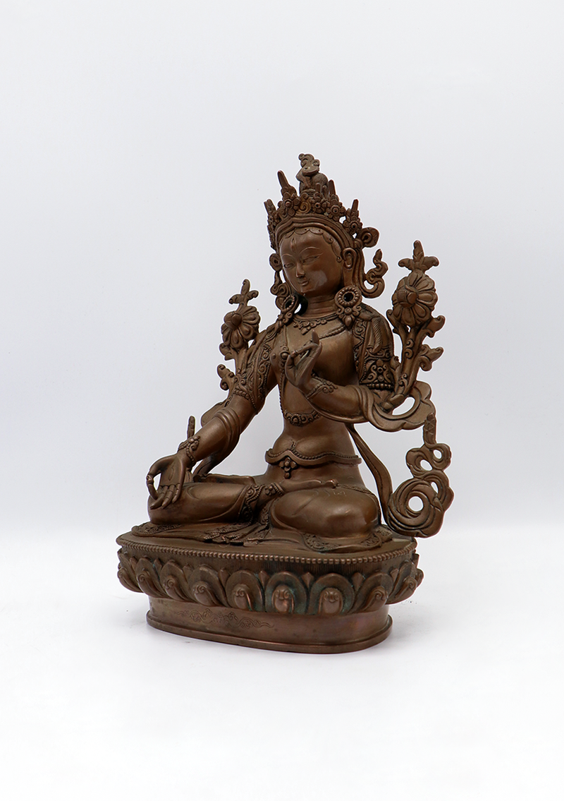 Masterpiece  White Tara Newar Art  Statue