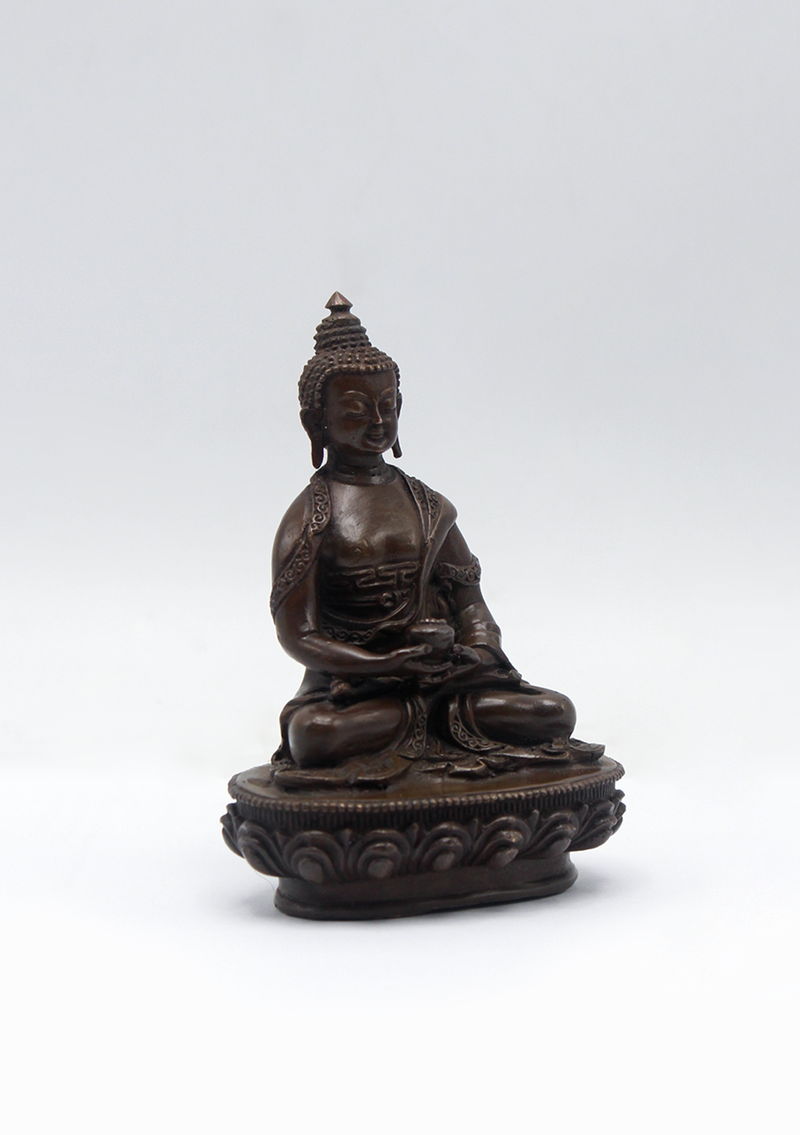Copper Amitabha Buddha Statue 3.5"H