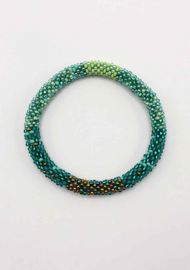 Green Oasis Roll-on Beads Bracelet