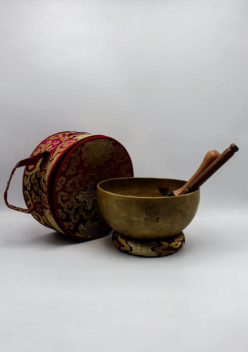 Full Moon Singing Bowl Purple Travel Bag