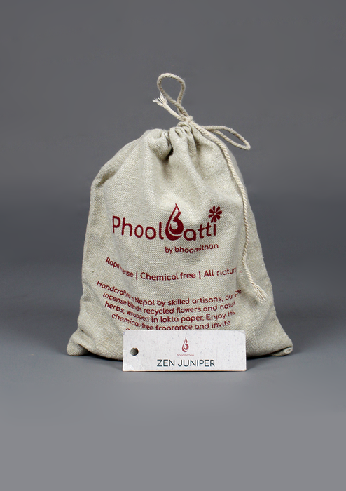 Phoolbatti Rope Incense with Spiral Clay Incense Burner