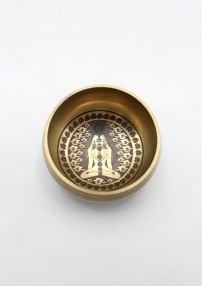 Singing Bowl with Spiritual and Symbolic Element Deities