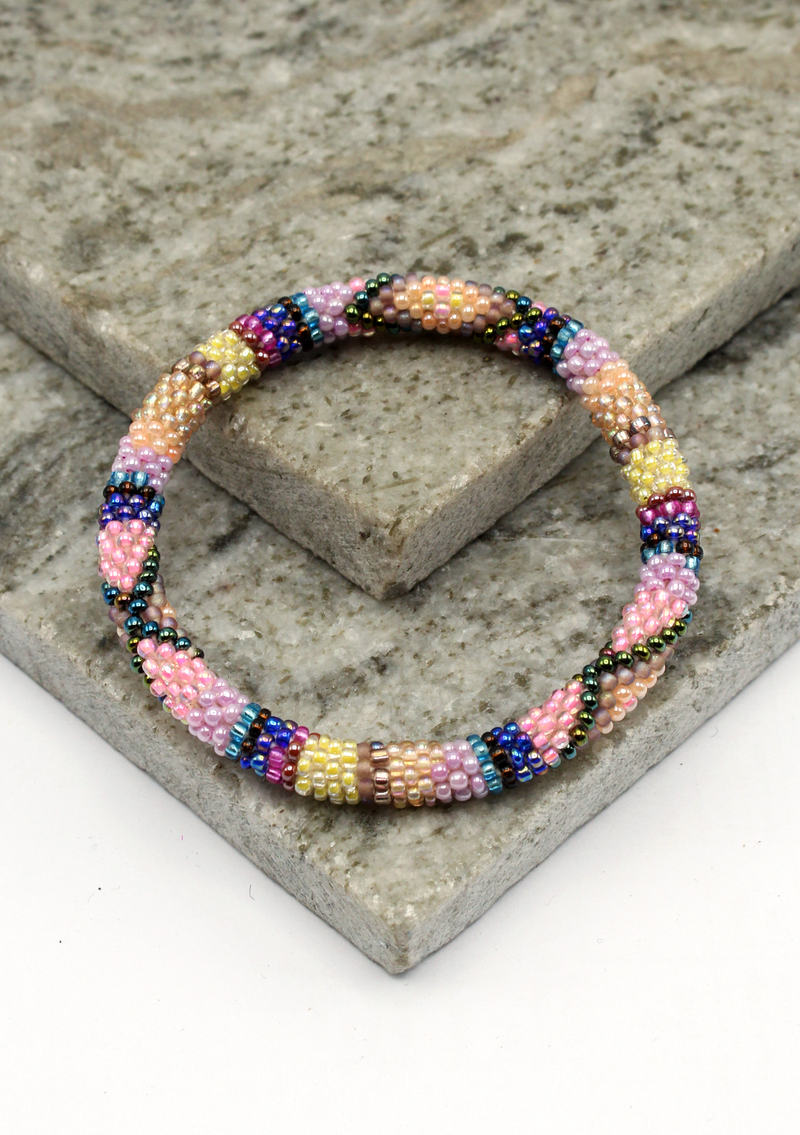 Sunset Bliss Roll-on Beads Bracelet